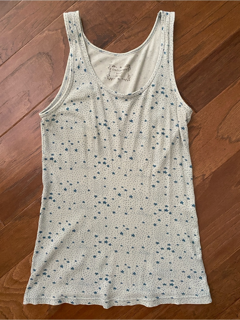 Vintage Old Navy Blue star print tank top size small #stars #summer